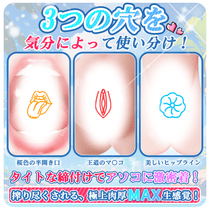 3穴痴女 フェラホール リアル 肉厚感470g 男性用ホール 大人のおもちゃ