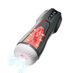 宇宙戦艦 9種振動&9種吸引 5Dリアル膣 パワー表示 高速加熱 超強力電動オナホール