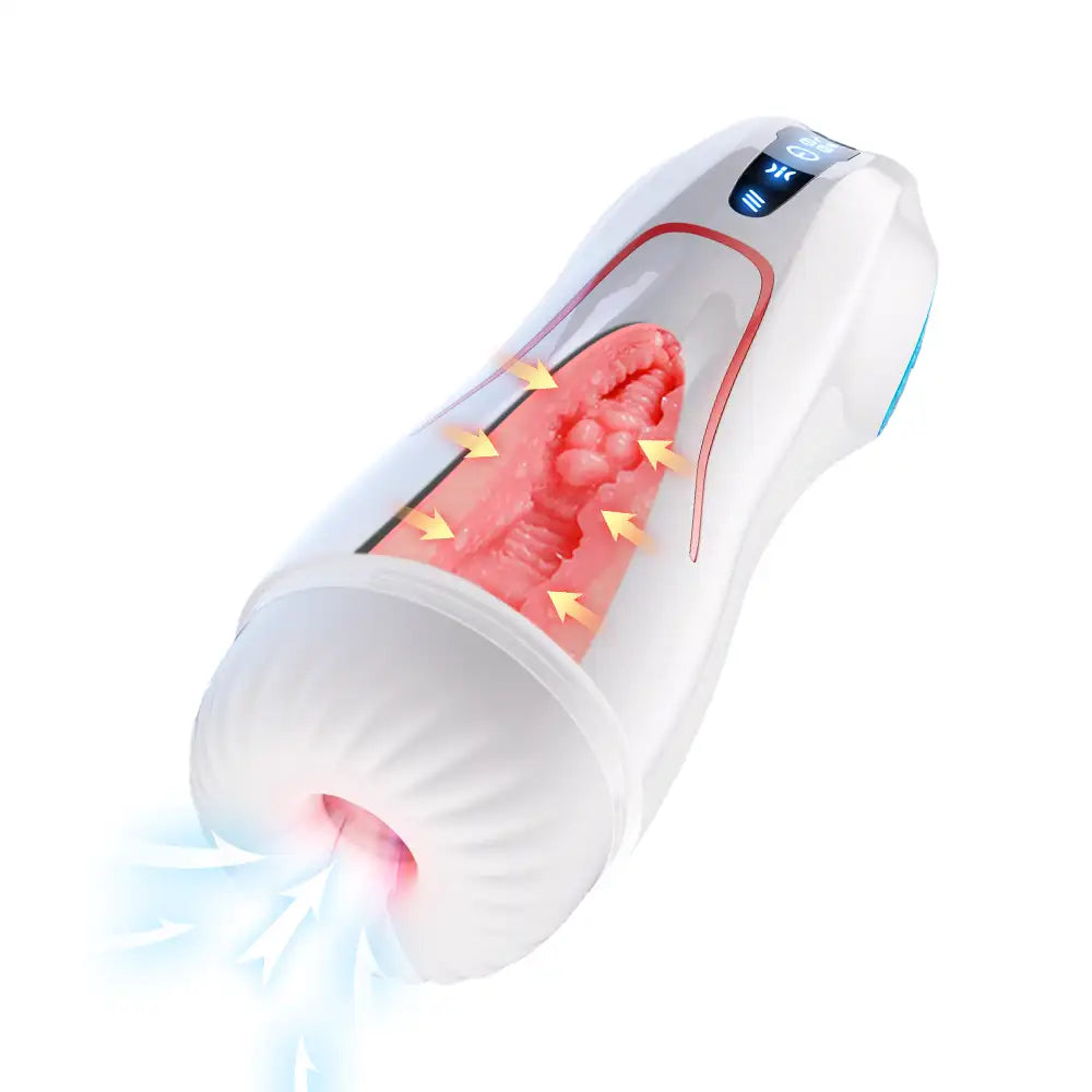 宇宙戦艦 9種振動&9種吸引 5Dリアル膣 パワー表示 高速加熱 超強力電動オナホール メイン画像