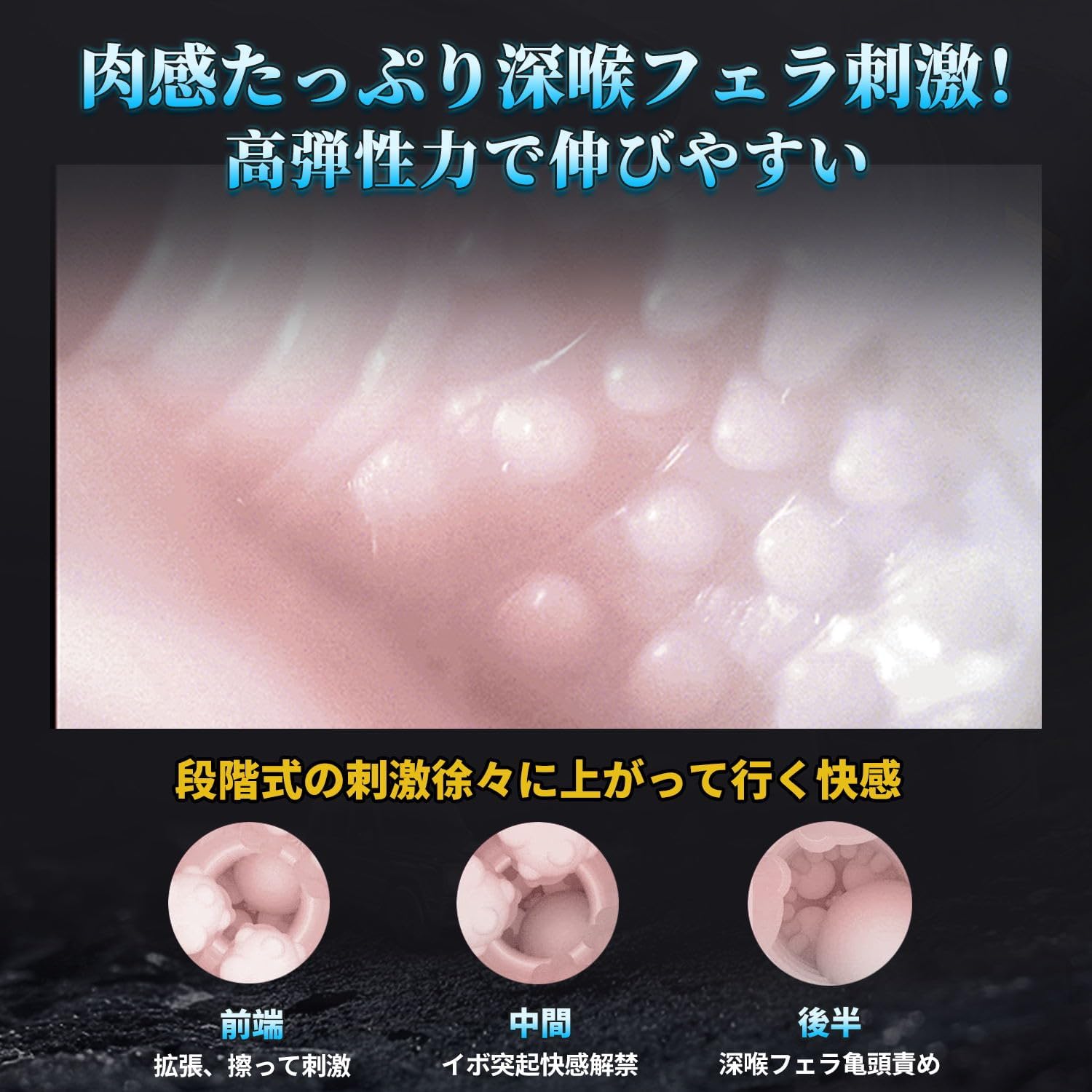北極星 - 10種振動 9種ピストン 9種吸引 加熱 音声 征服感を満たしてあげる 電動オナホール