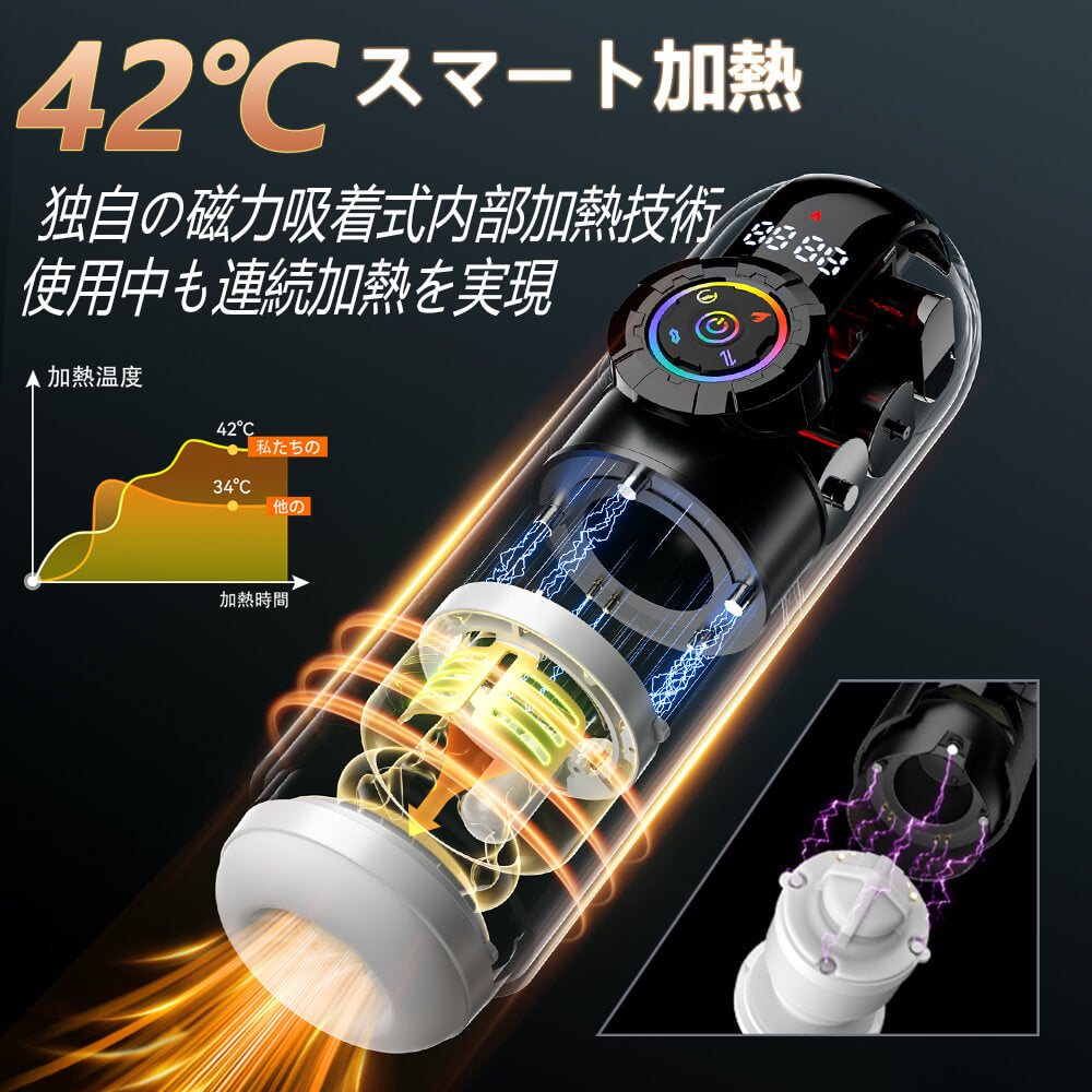 ブラックマンバ 2026年最新モデル 9種吸引×振動×伸縮 アプリ連動 男性用オナホ